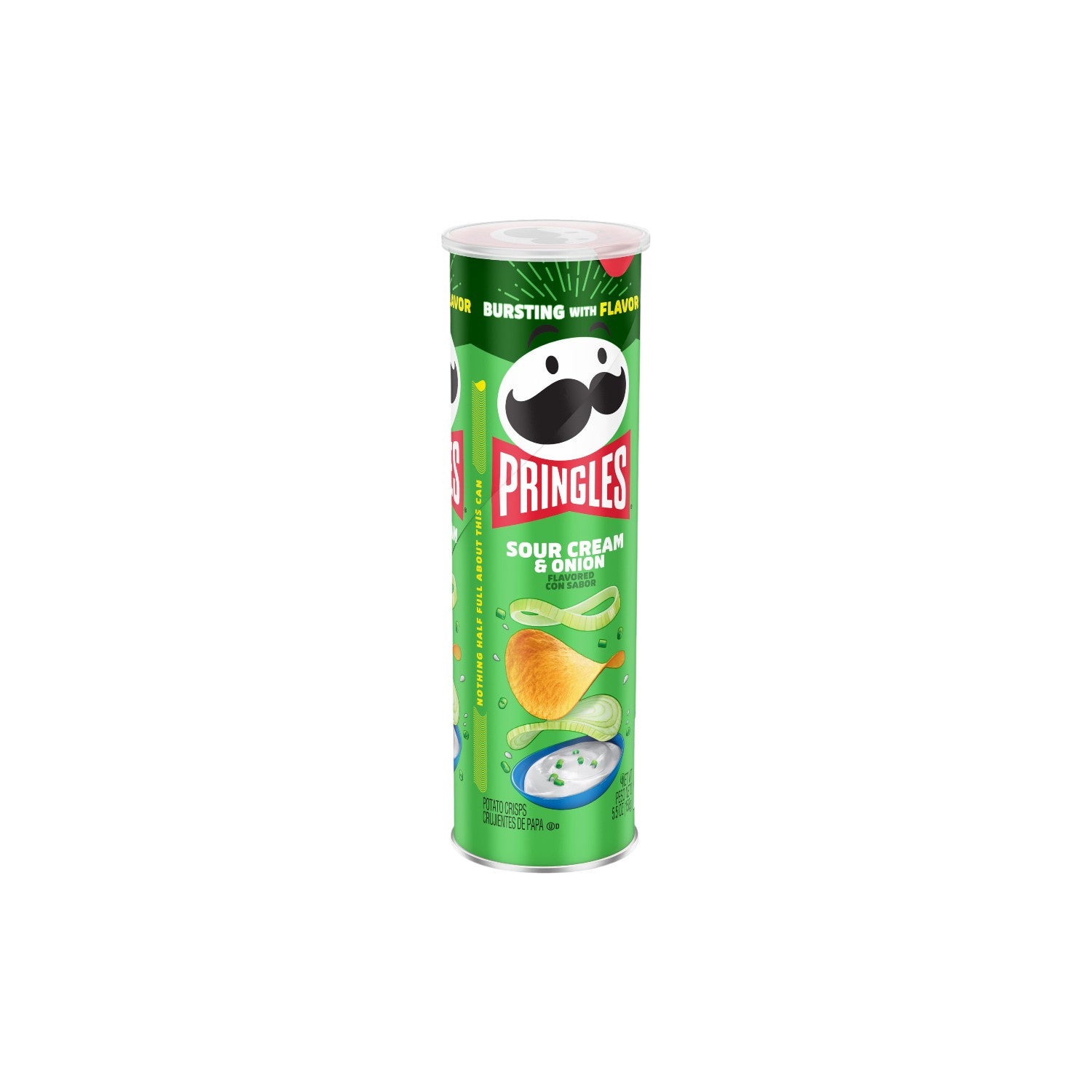 PRINGLES Sour Cream & Onion Flavored Potato Crisps 165g.