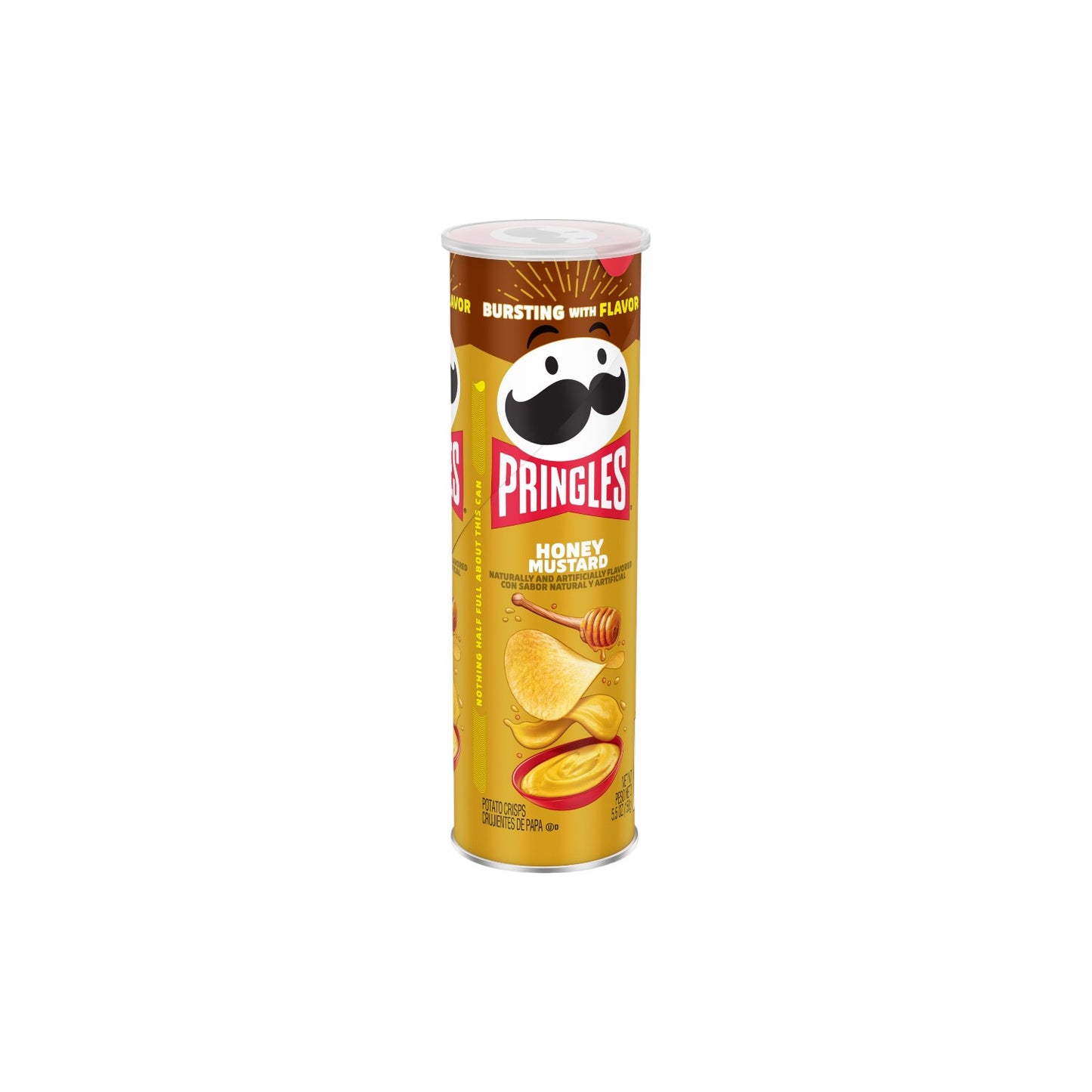 PRINGLES Honey Mustard Flavored Potato Crisps 165g.