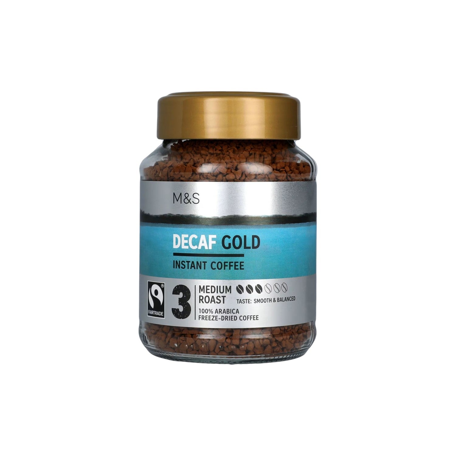 M&S Gold Decaf (Smooth & Balanced Medium Roast) Instant Coffee 100g