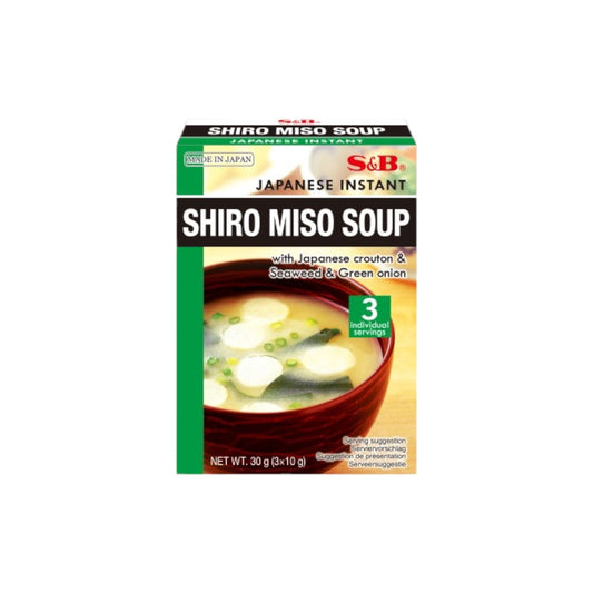 S&B Japanese Instant Shiro Miso Soup 30g.