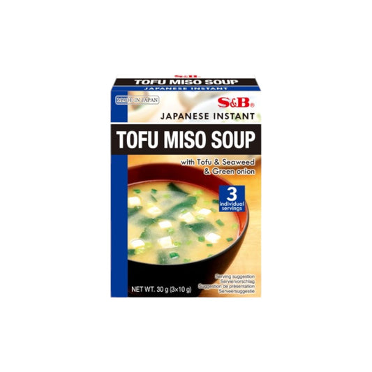 S&B Japanese Instant Tofu Miso Soup 30g.