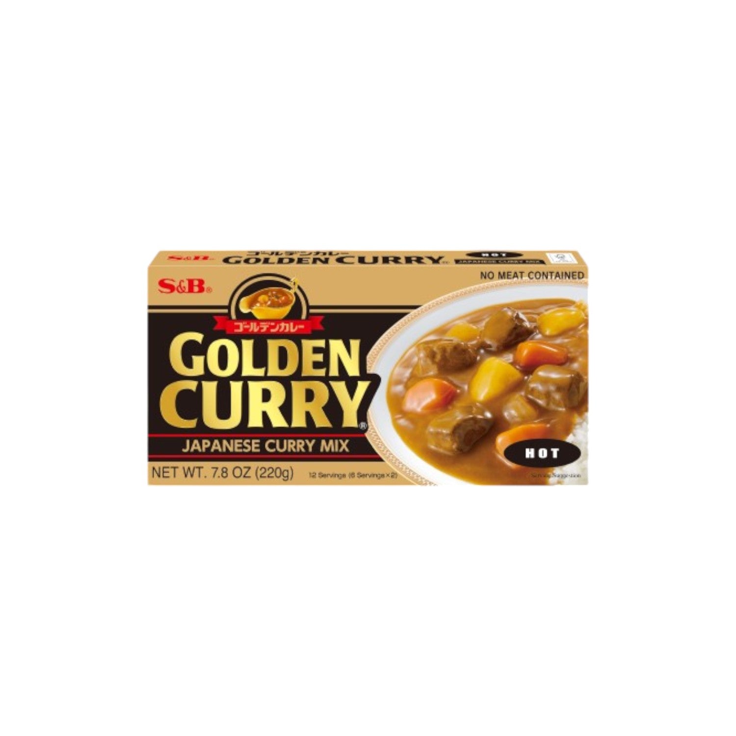 S&B Golden Curry Mix Hot 220g.