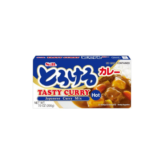 S&B Tasty Curry Mix Hot 200g.