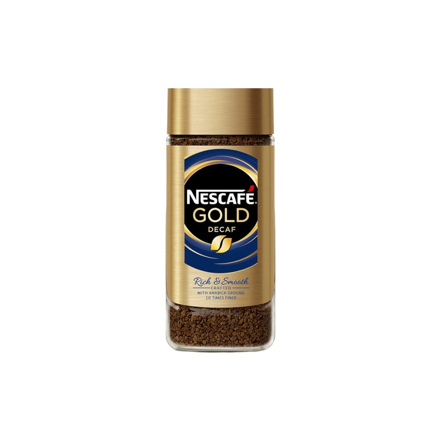 NESCAFE Gold Decaff Instant Coffee.