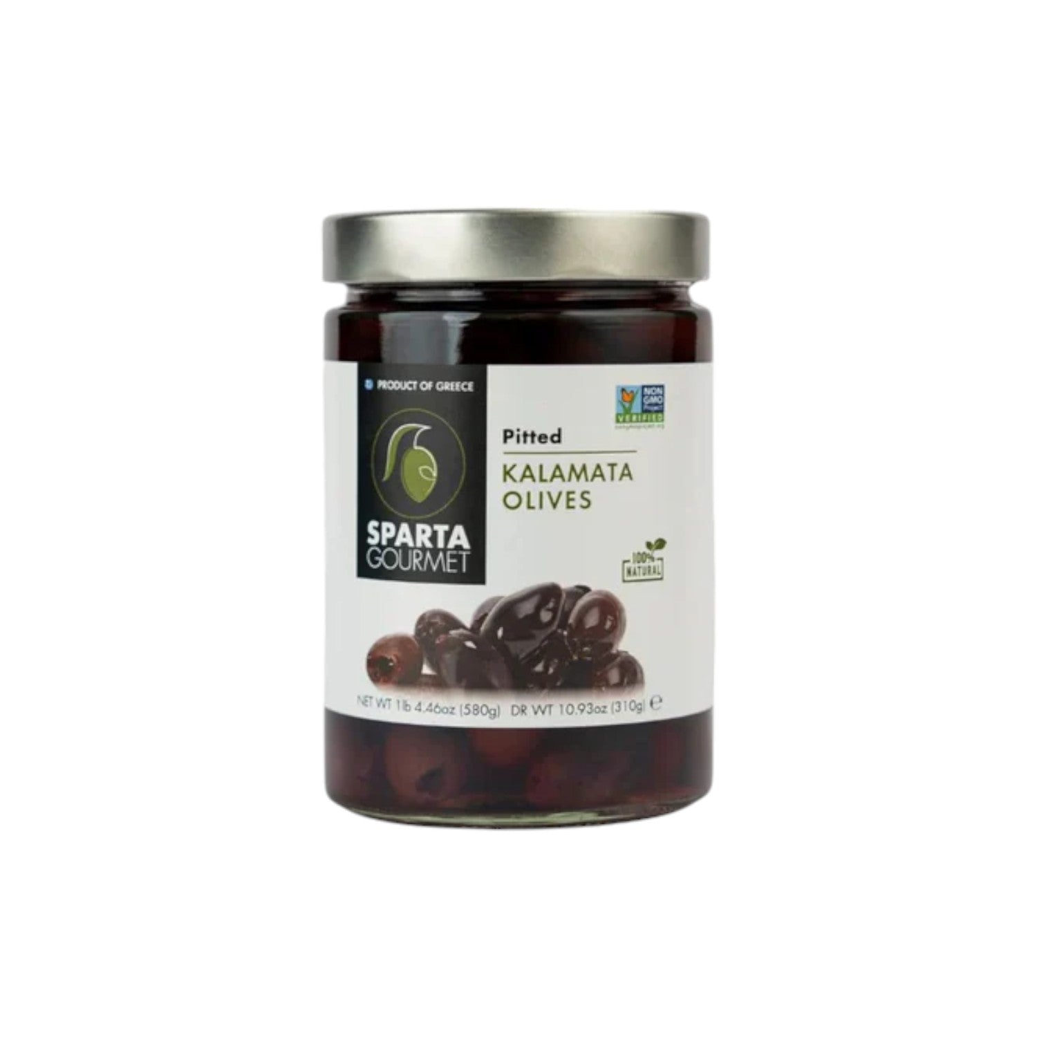 Sparta Gourmet Kalamata Olives 580g. (Drained Wt 310g)