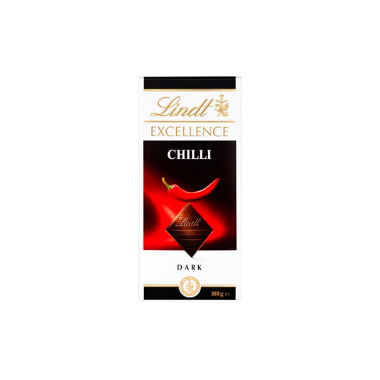 Lindt Excellence Dark Chilli Bar 100g.