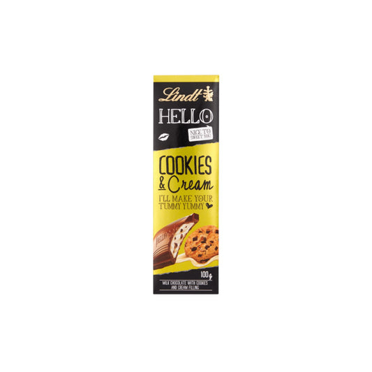 Lindt HELLO Cookies & Cream Bar 100g.