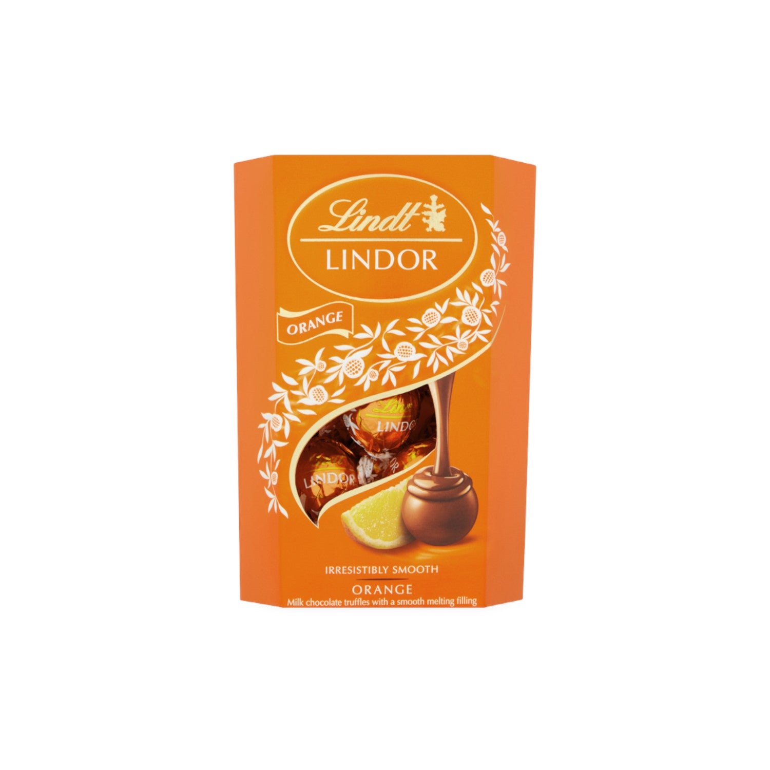 Lindt Lindor Milk Orange Truffles 200g.