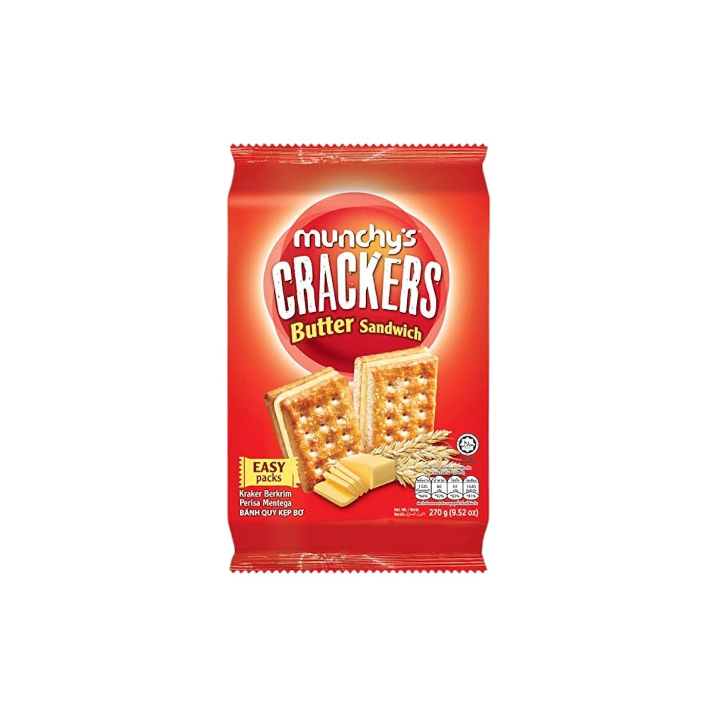 Munchy's Crackers Butter Sandwich 270g.