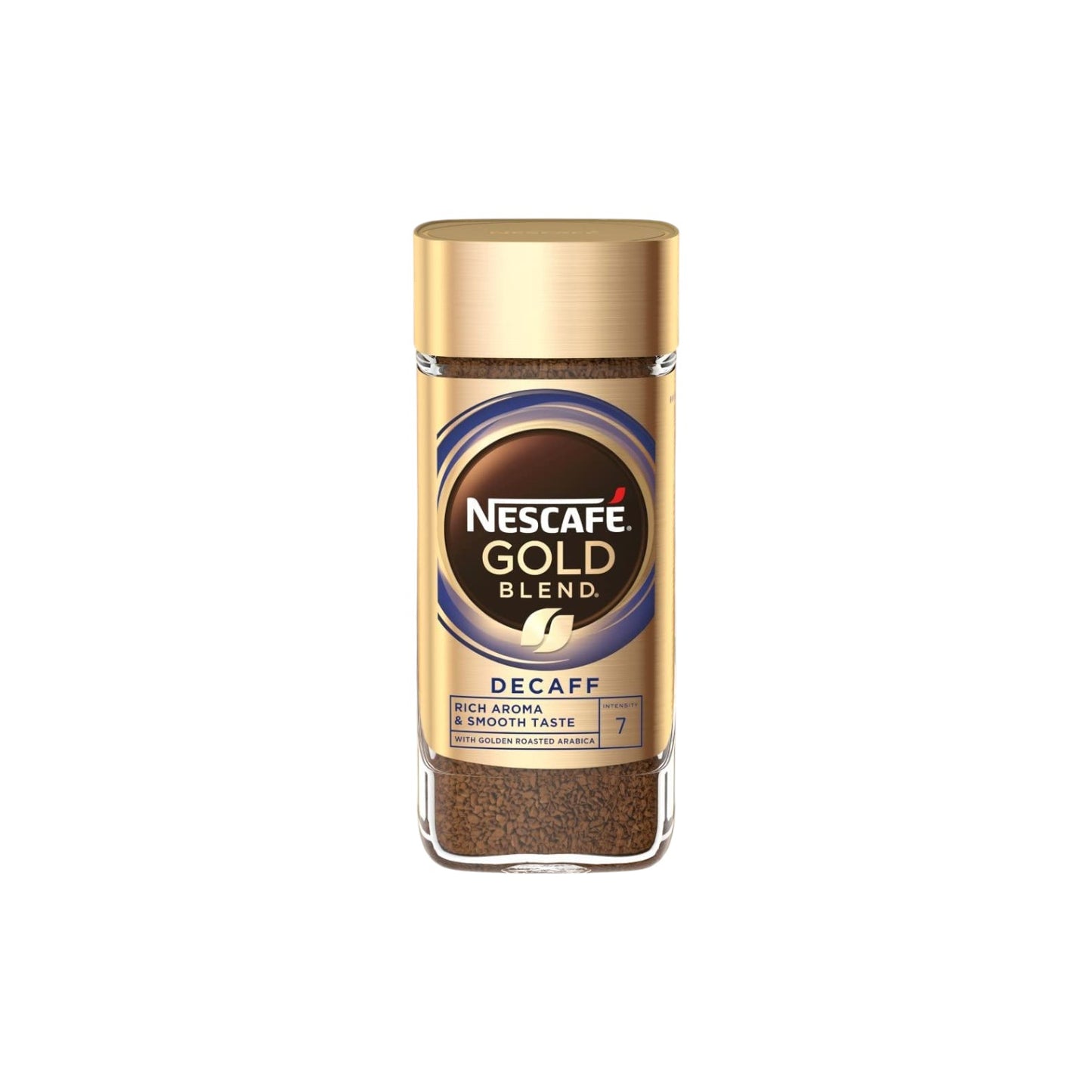 NESCAFE Gold Decaff Instant Coffee.