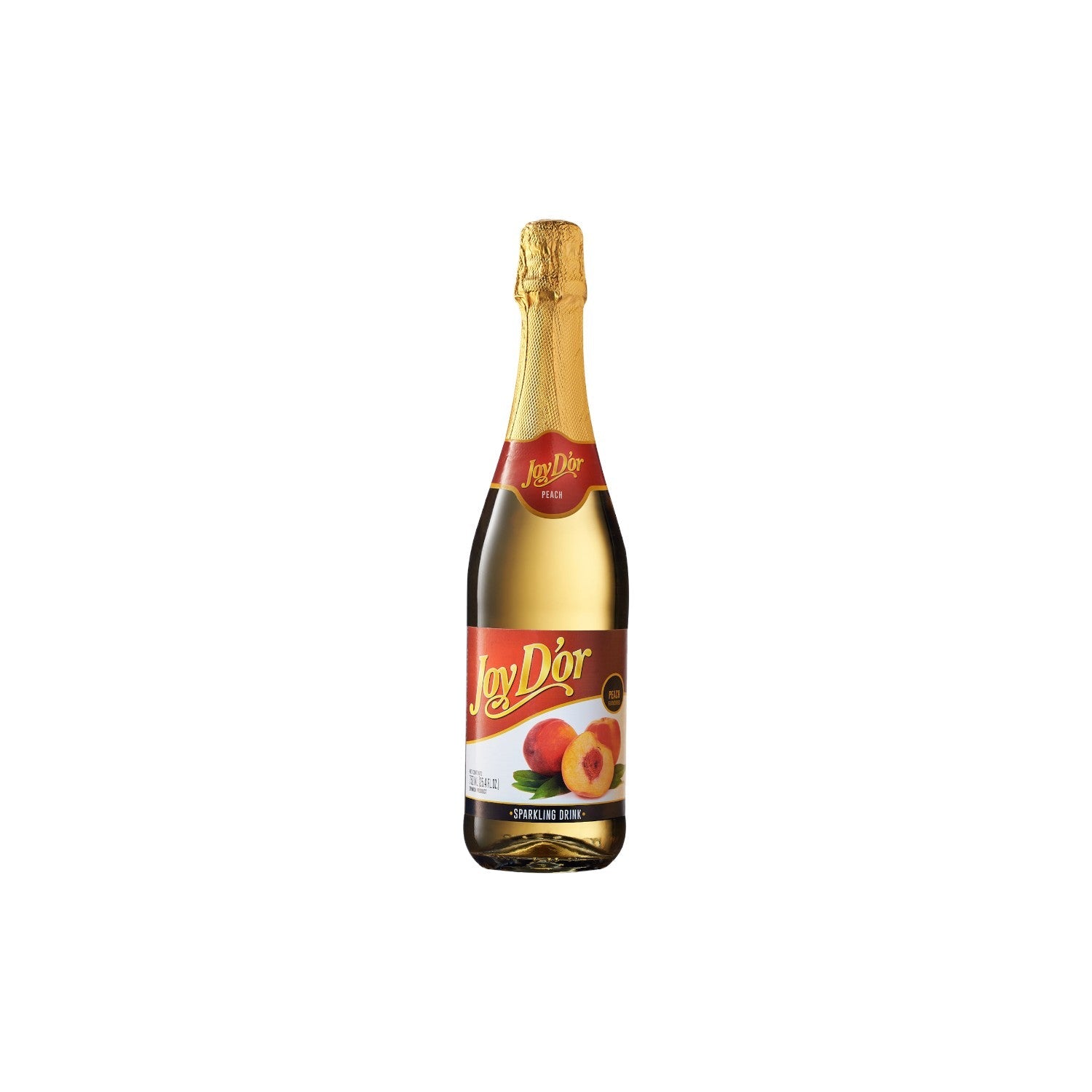 Joy D'or Peach Flavored (non alcoholic) Sparkling Drink 750ml.