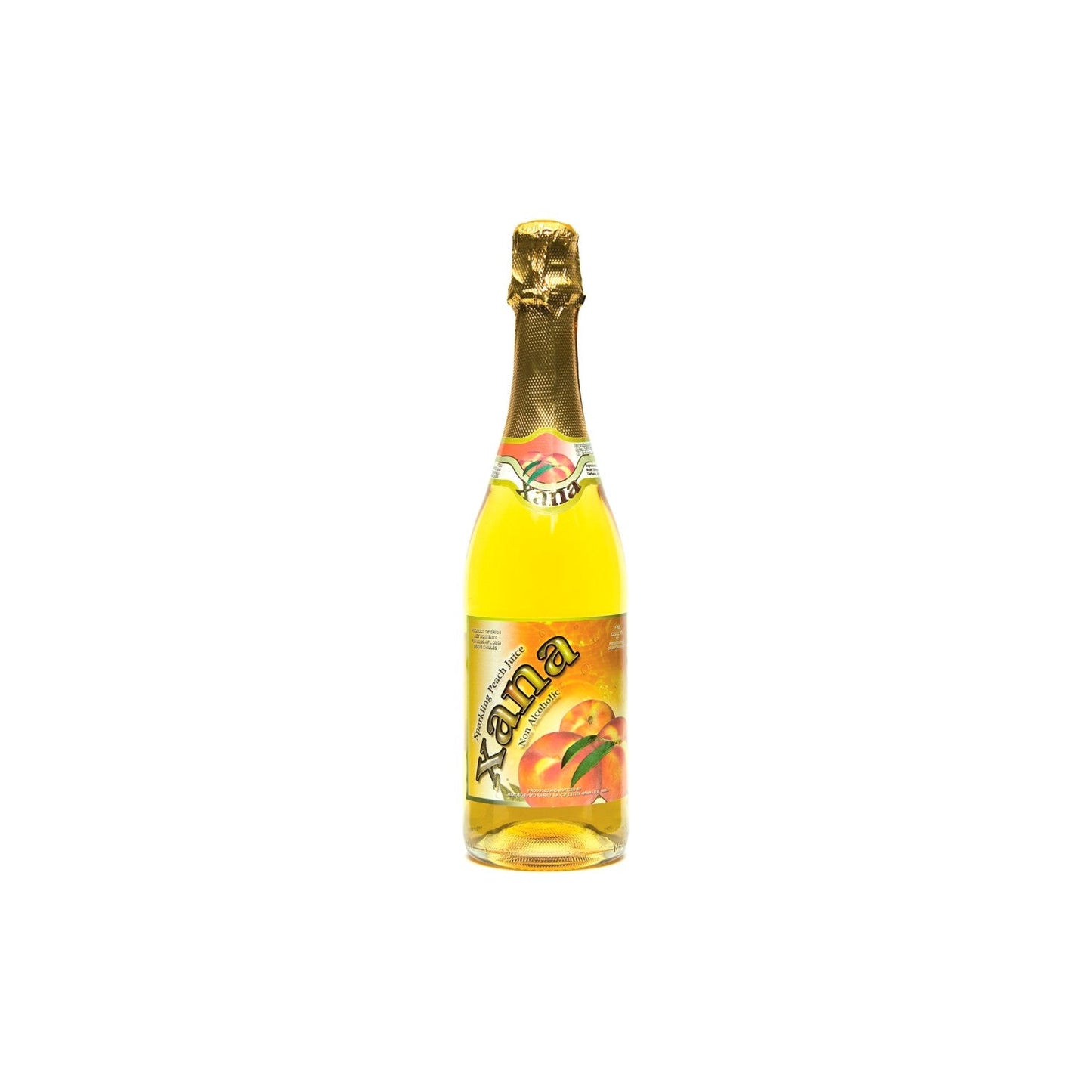 Xana Peach Flavored (non alcoholic) Sparkling Drink 750ml.