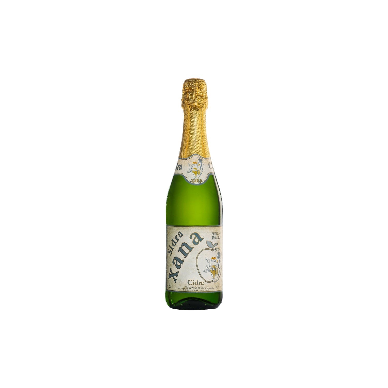 Xana Cider Flavored (non alcoholic) Sparkling Drink 750ml.