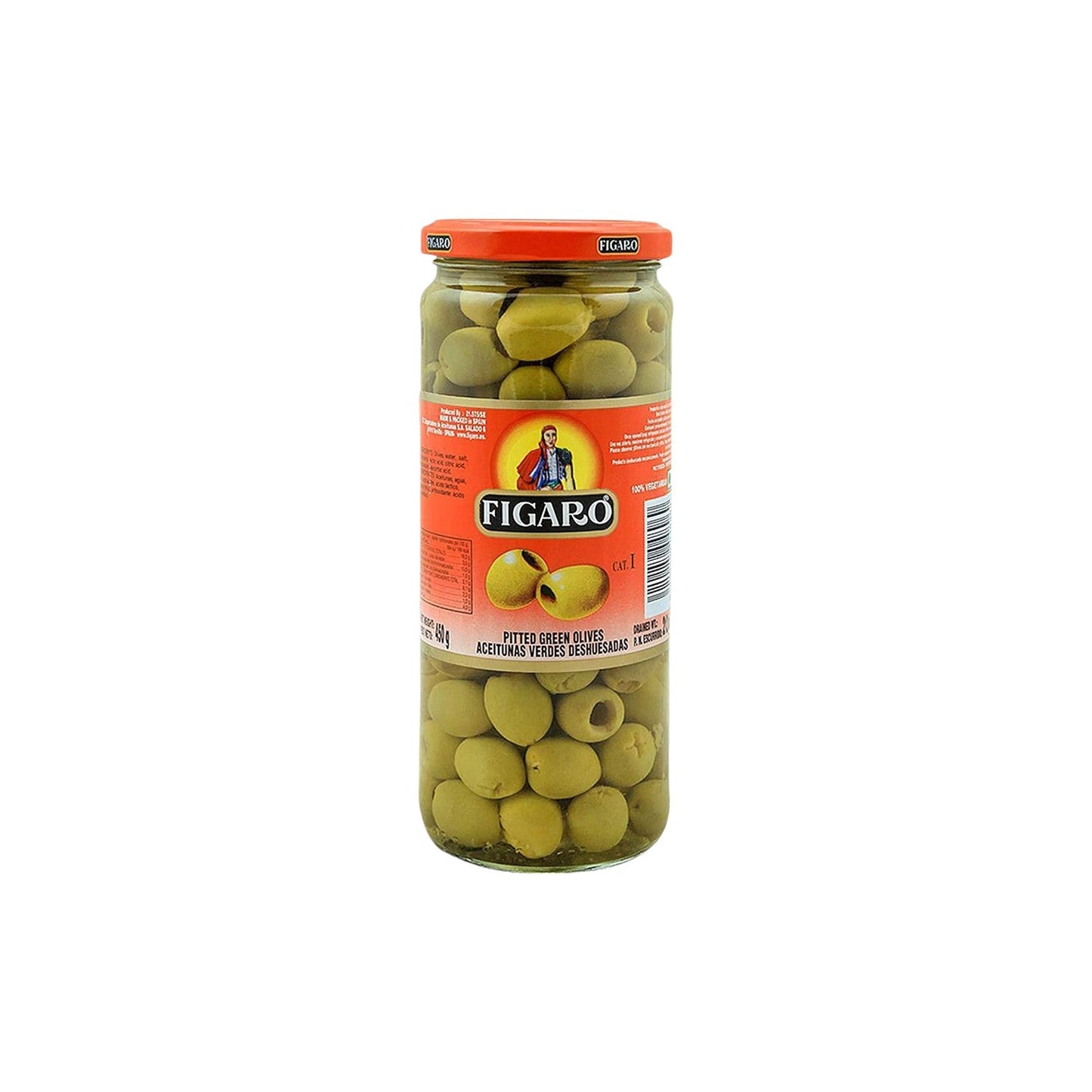 Figaro Green Olives 420g.(Drained Wt 212g)