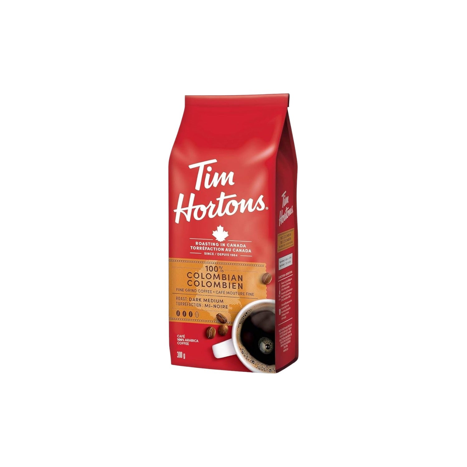 Tim Hortons 100% Colombian Fine Grind Coffee 300g