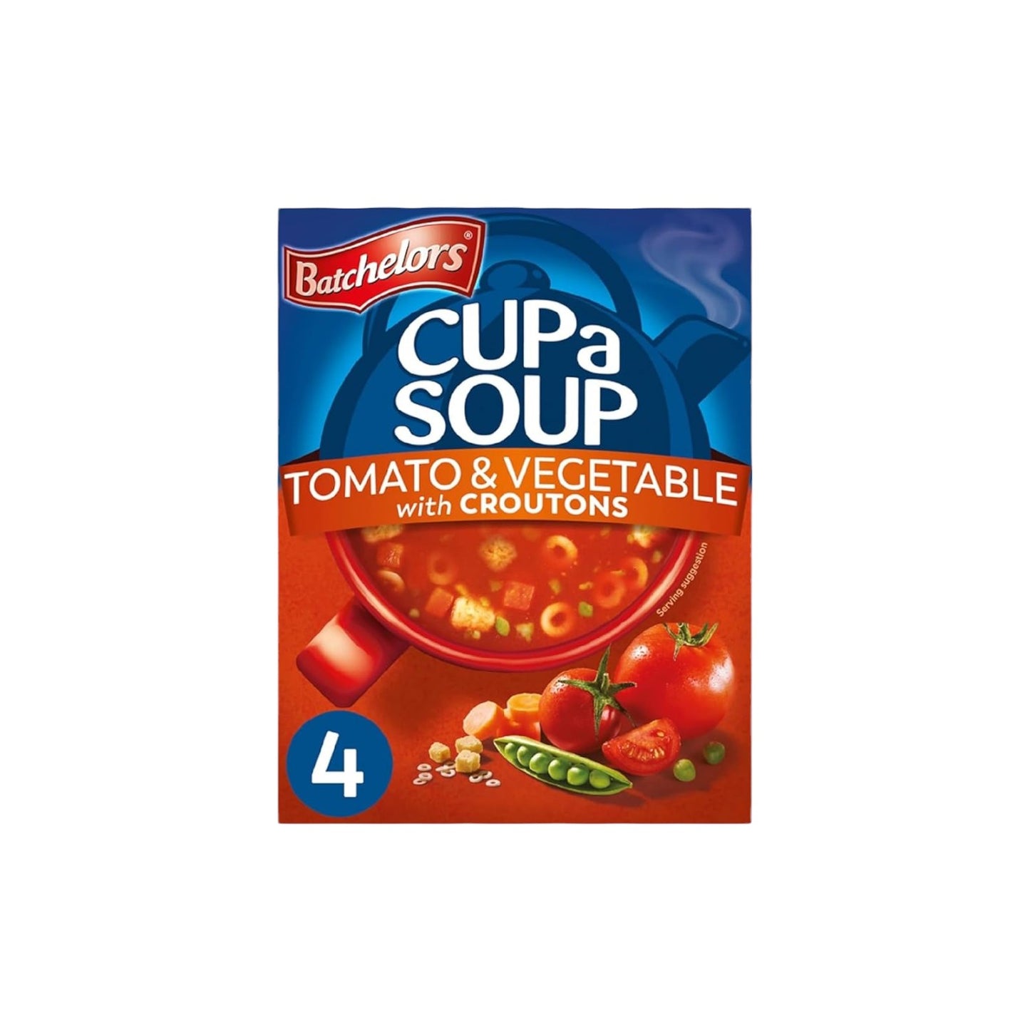 Batchelors Cup a Soup Tomato & Vegetable (with croutons) 4 Sachets.