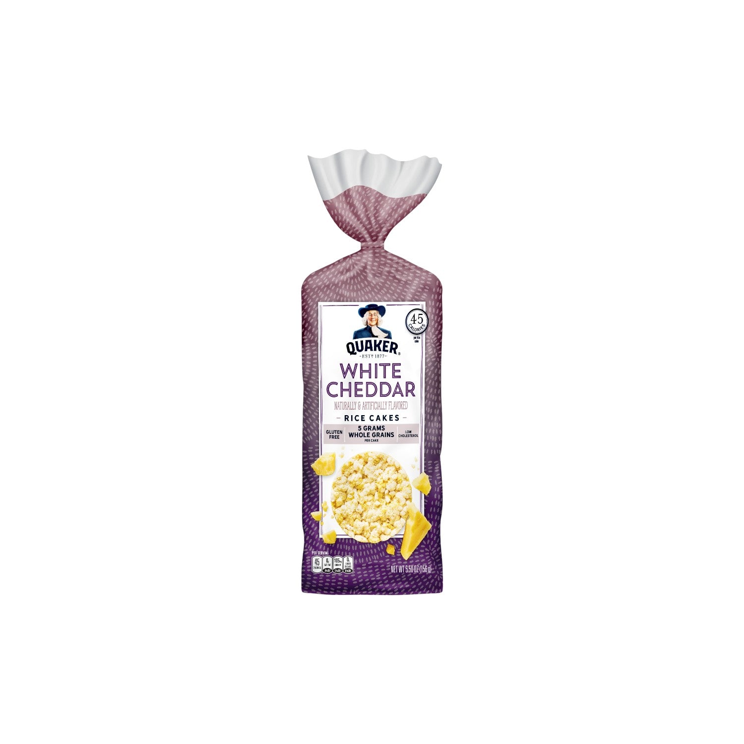 Quakers White Cheddar Rice Cakes 156g