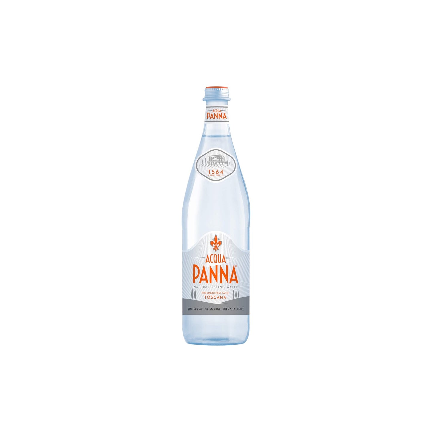 ACQUA PANNA (TUSCANY) Natural Mineral Water 750ml Glass Bottle.