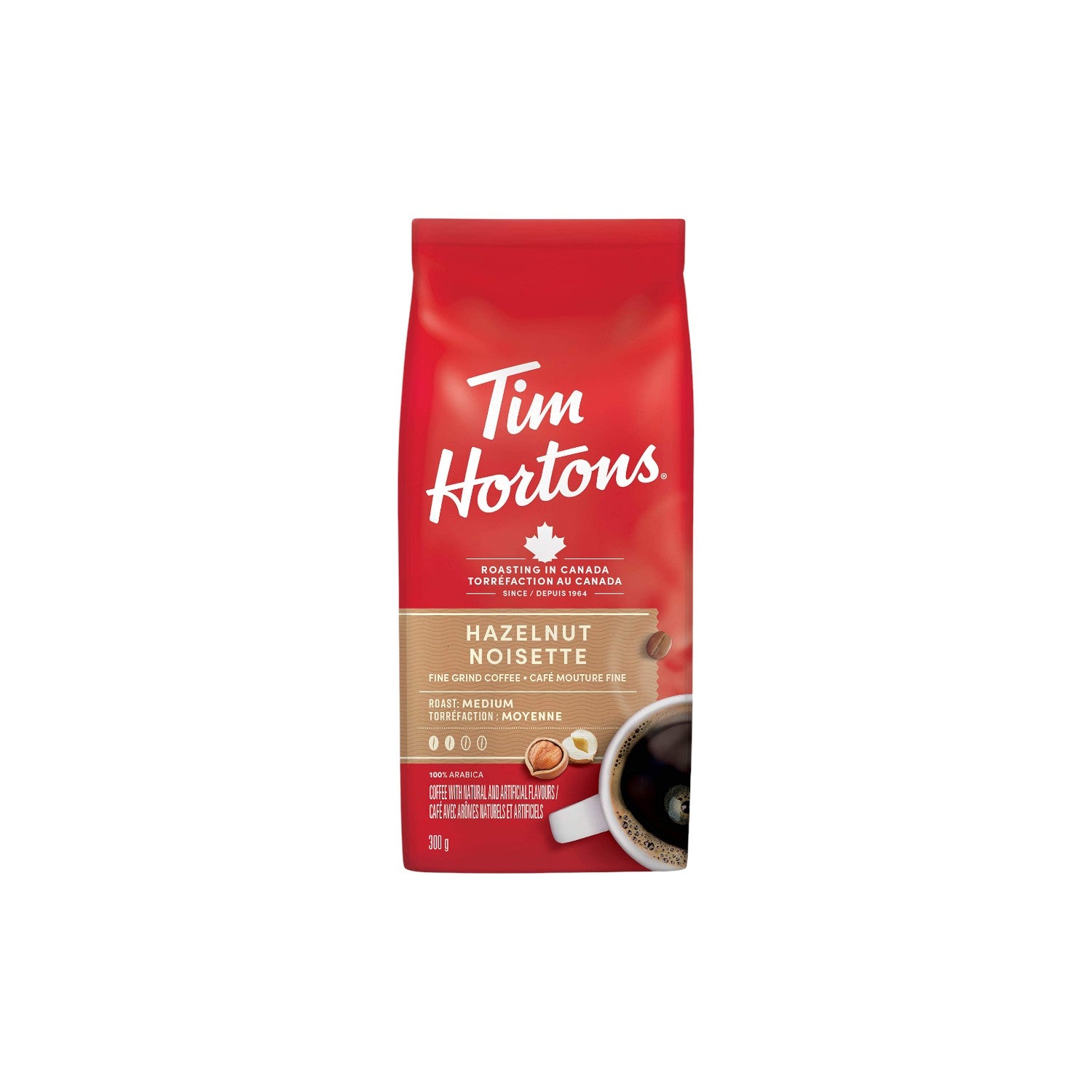 Tim Hortons Hazelnut Fine Grind Coffee 300g