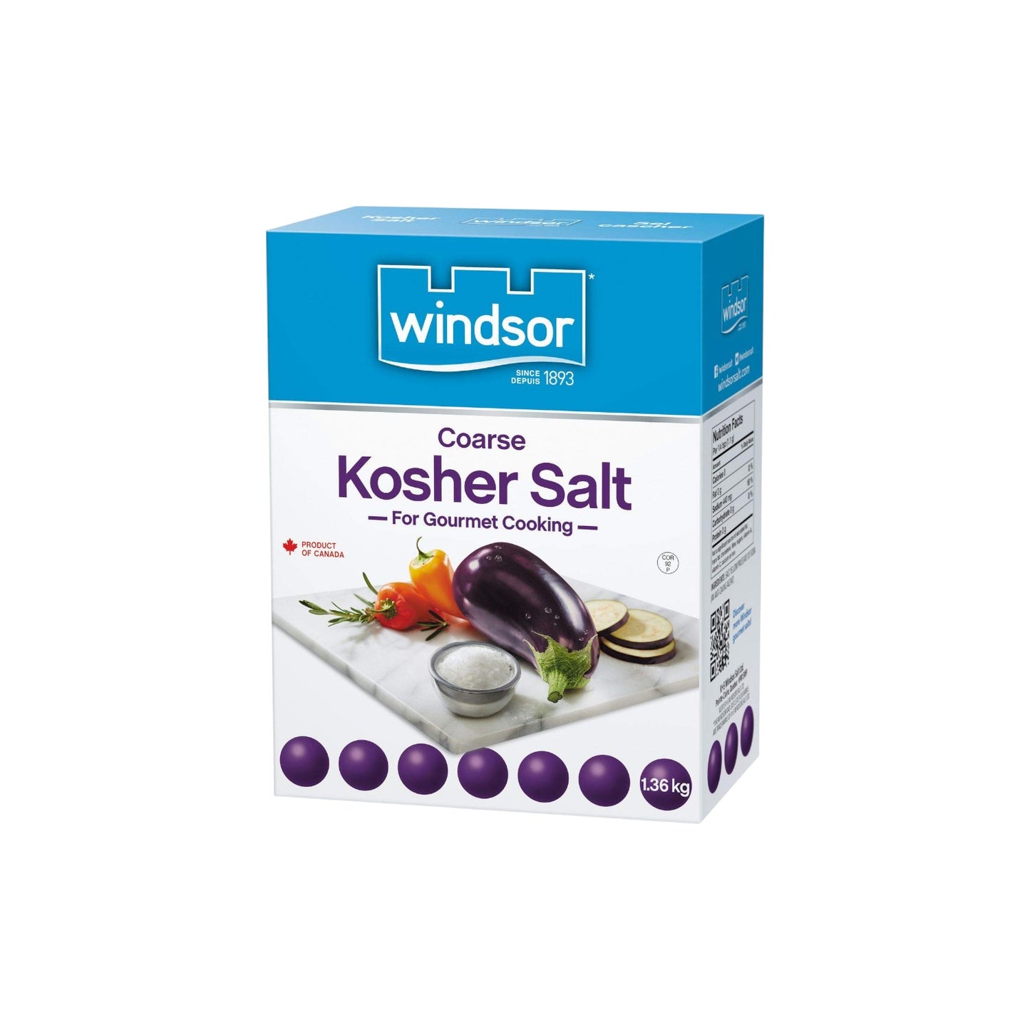 Windsor Coarse Kosher Salt 1.36kg