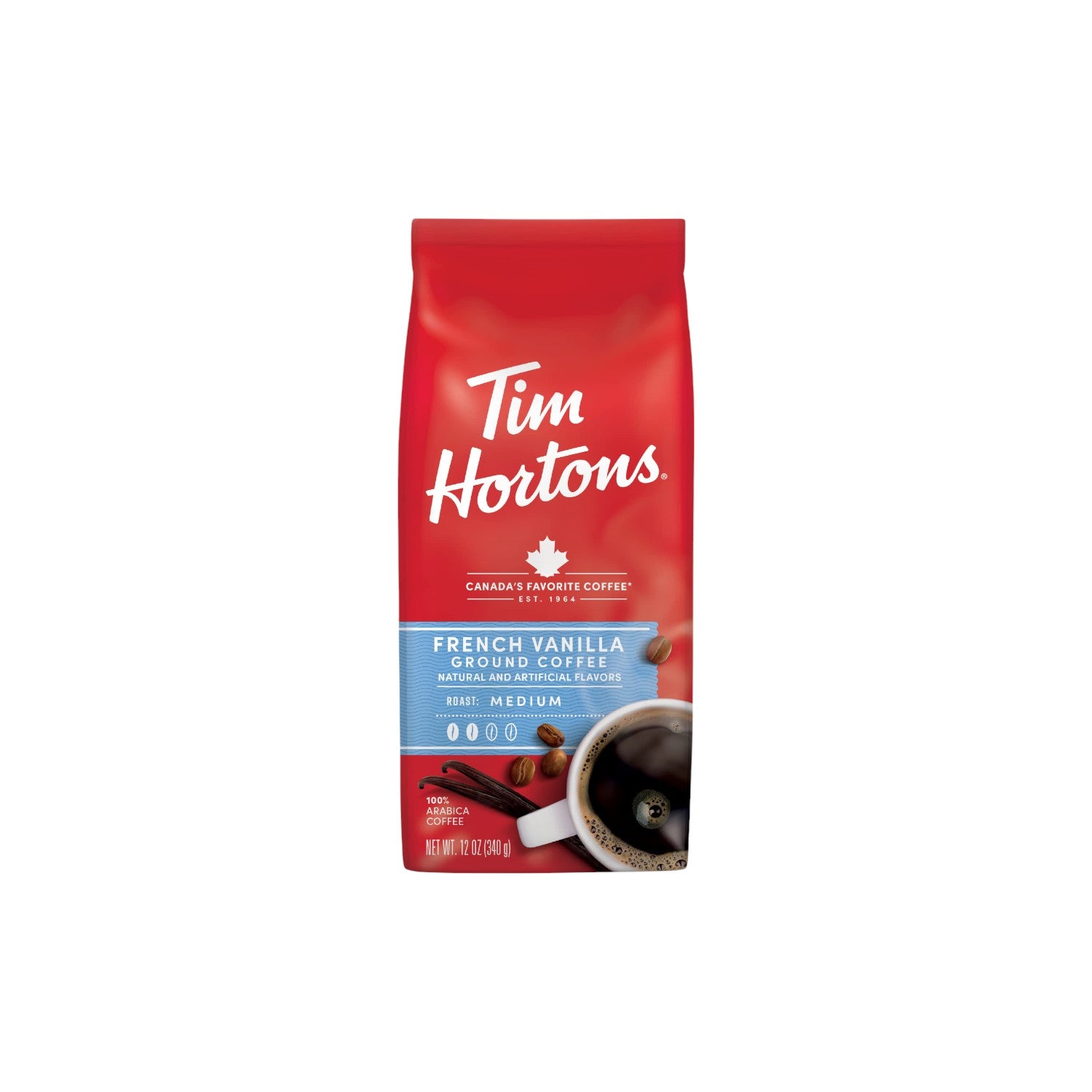 Tim Hortons French Vanilla Ground Coffee 340g