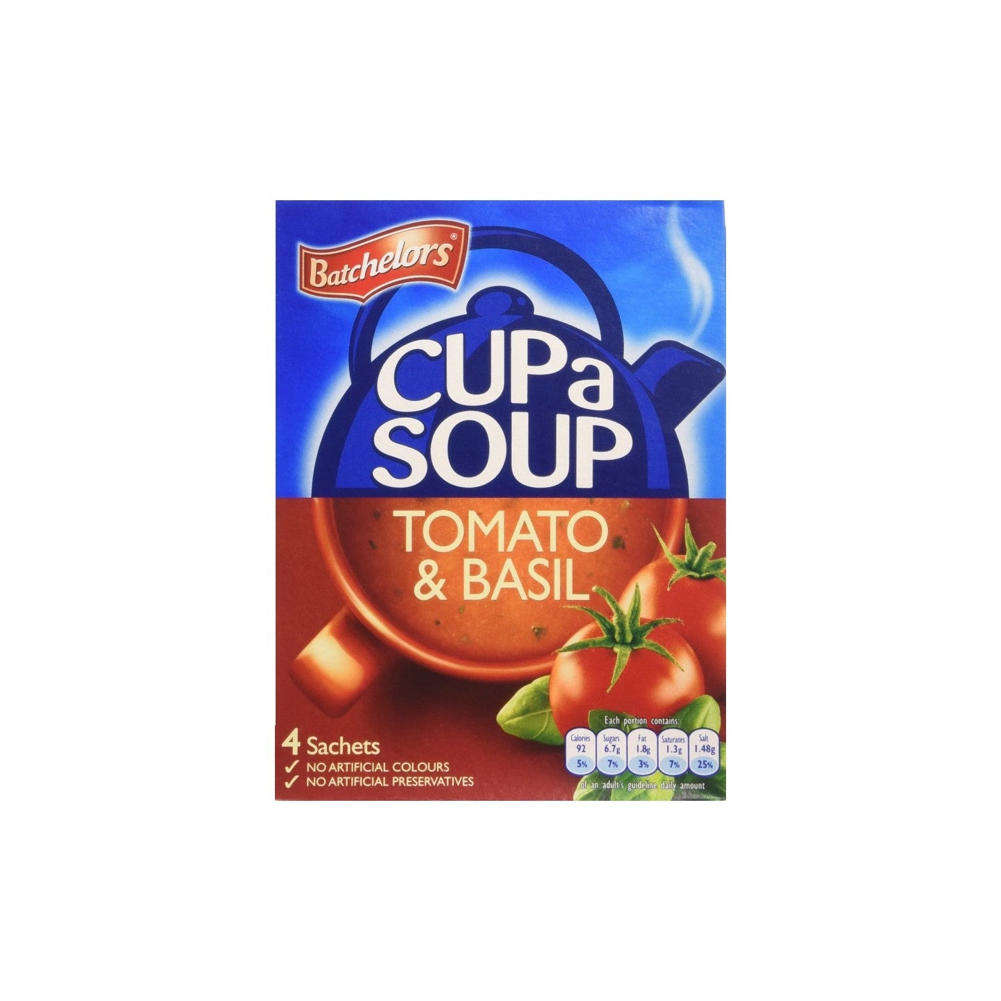 Batchelors Cup a Soup Tomato & Basil 4 Sachets.