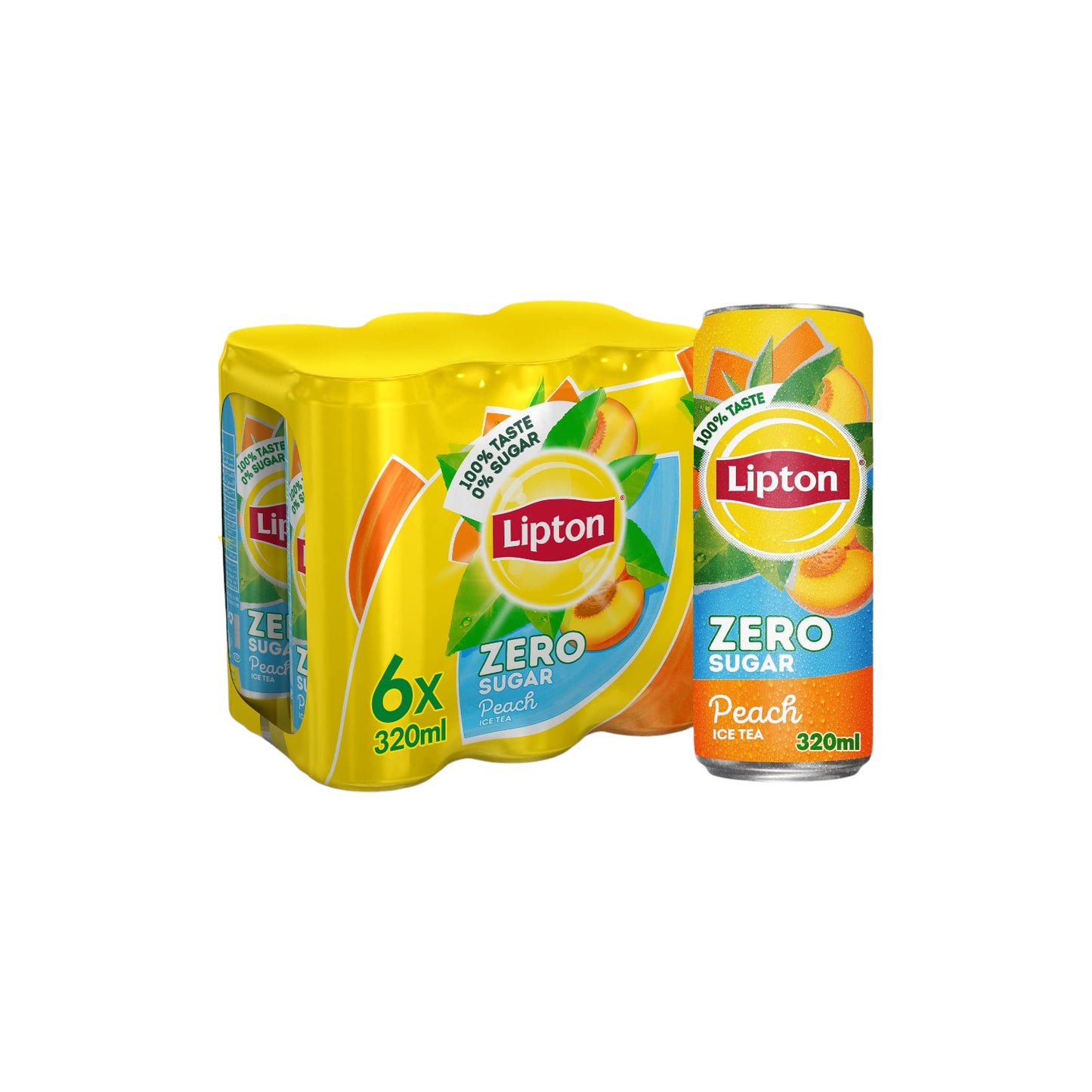 Lipton Peach Ice Tea (zero sugar) 320ml.