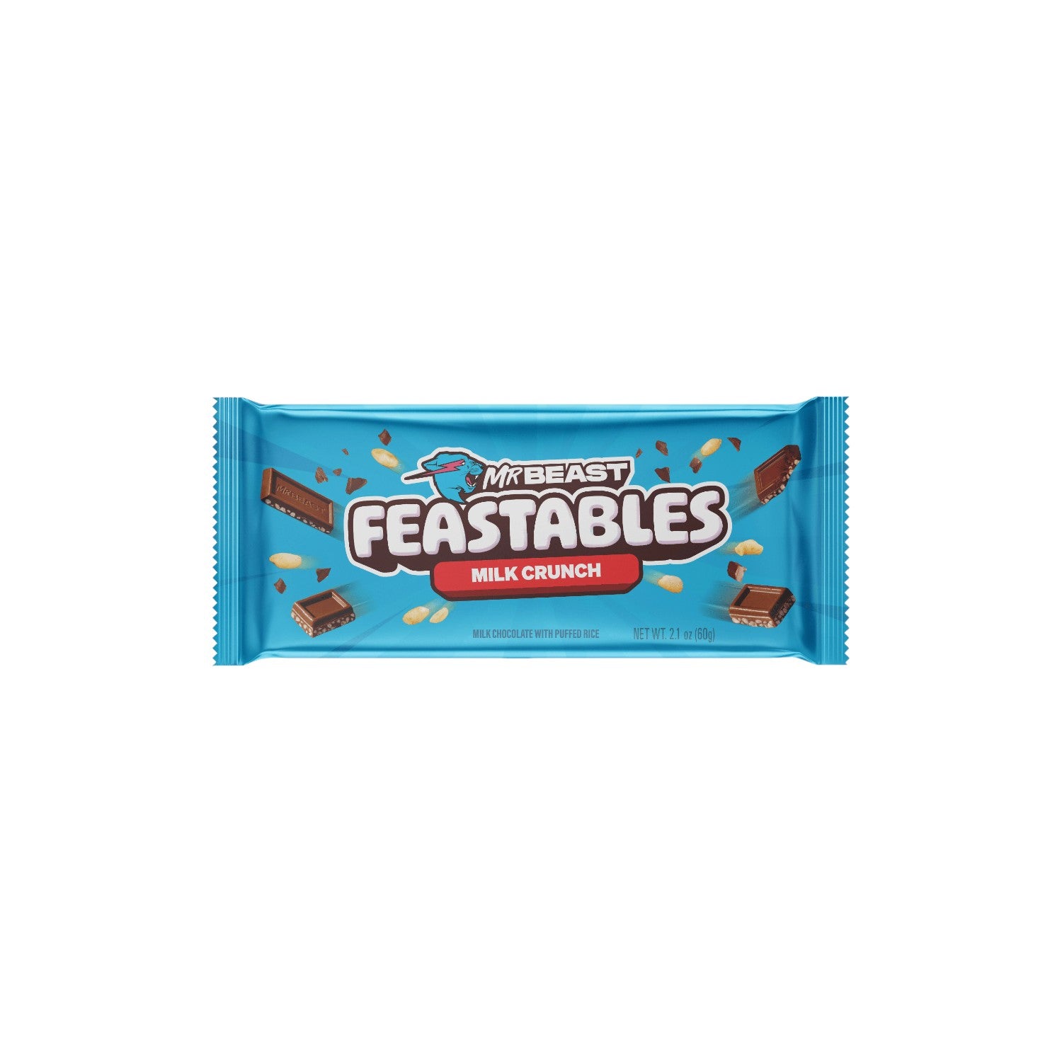 MRBEAST Feastables Milk Crunch Chocolate Bar 60g