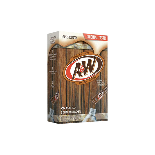 A&W Root Beer Flavored (sugar free) Drink Mix (6 packets)