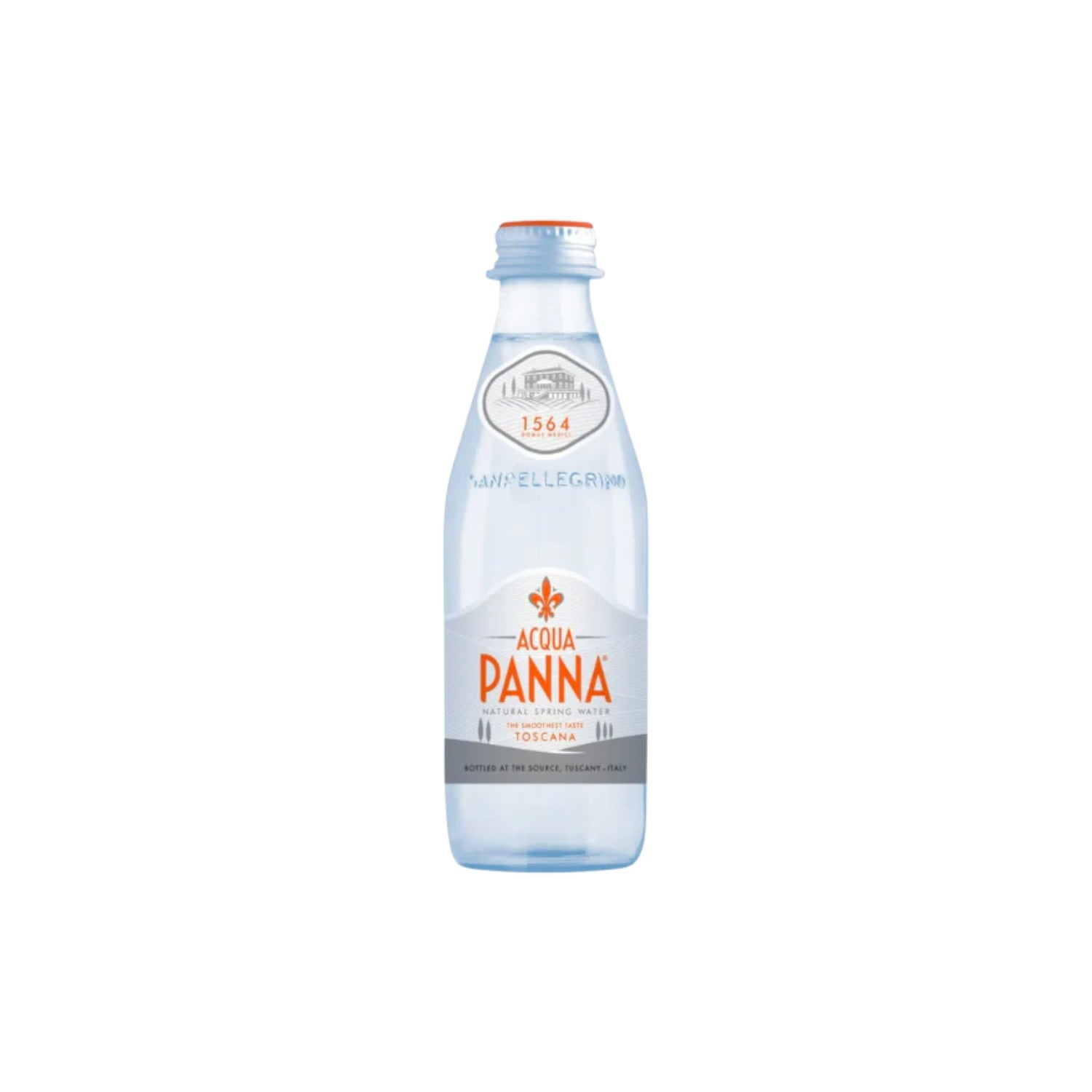 ACQUA PANNA (TUSCANY) Natural Mineral Water 250ml Glass Bottle.