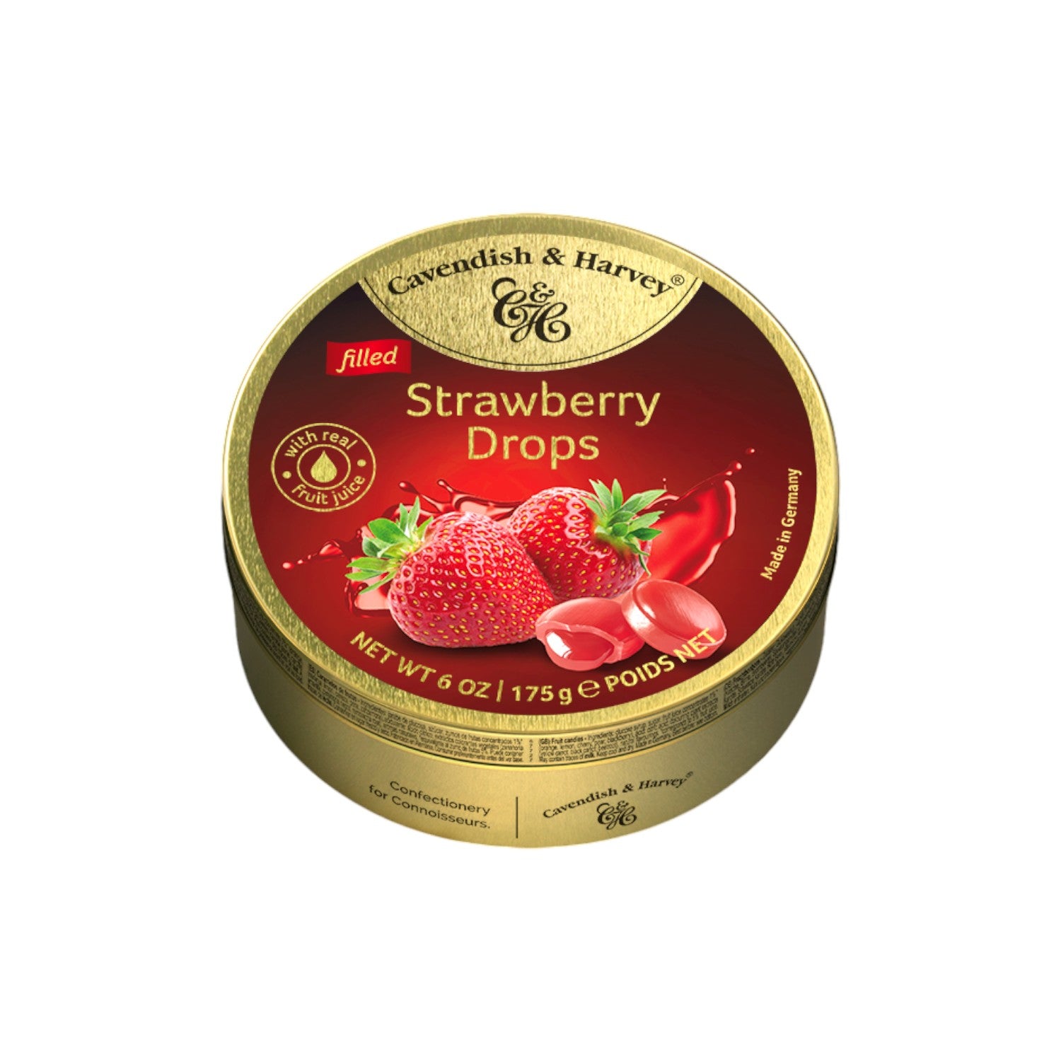 Cavendish & Harvey Strawberry Drops, filled 175g.