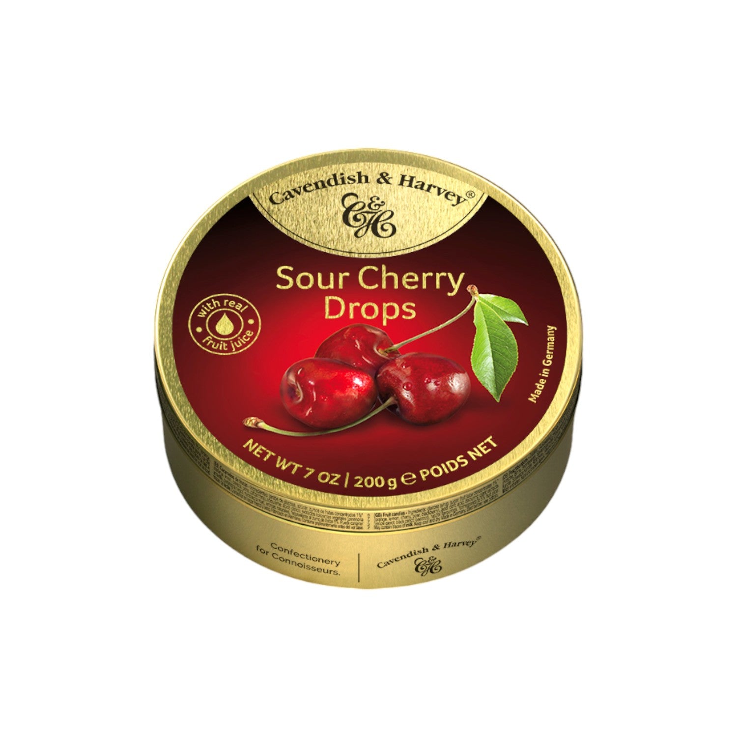 Cavendish & Harvey Sour Cherry Drops, 200g.