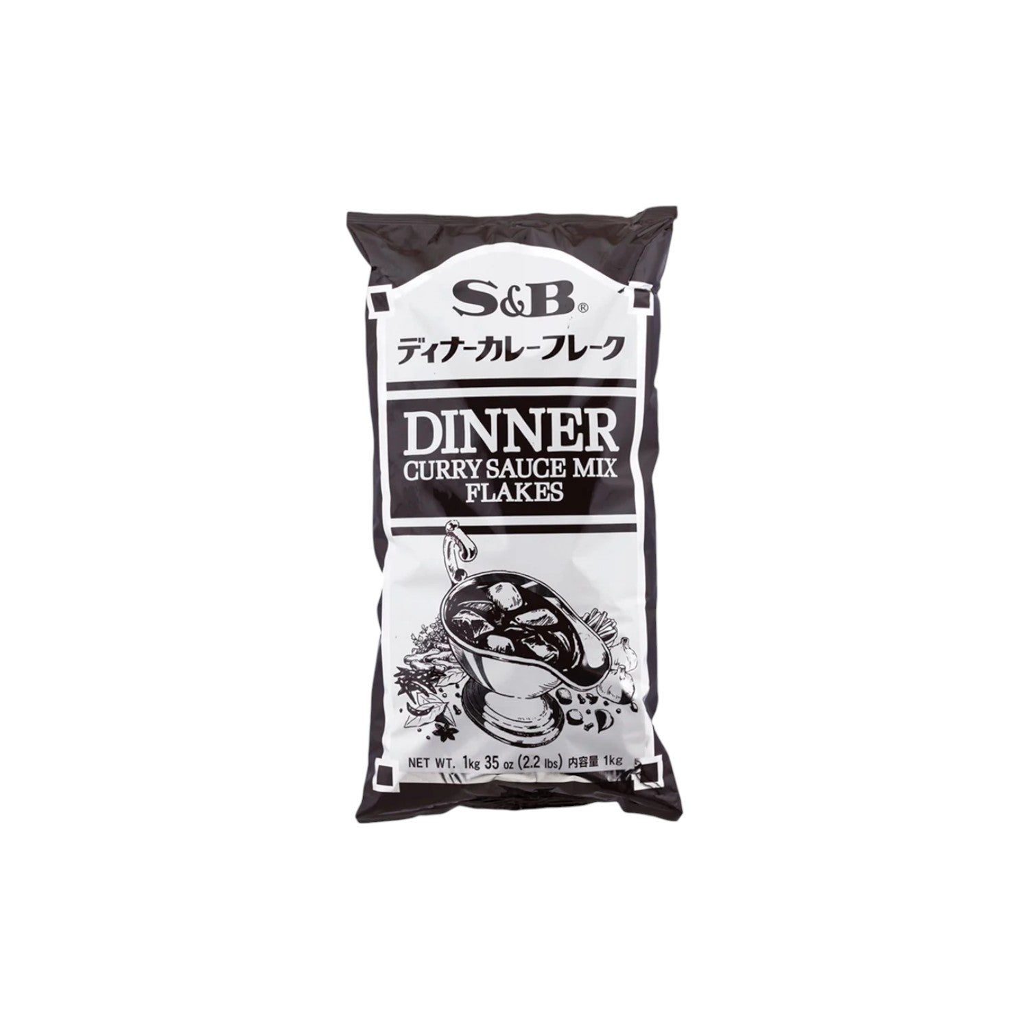 S&B Dinner Curry Mix in Flakes 1kg