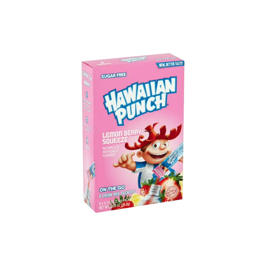 HAWAIIAN PUNCH Lemon Berry Squeeze Flavored (sugar free) Drink Mix(8 packets)