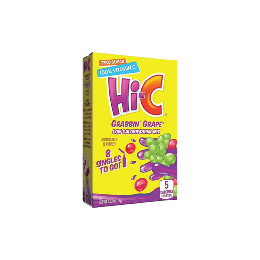 Hi C Grabbin Grape Flavored (zero sugar) Drink Mix(8 singles)