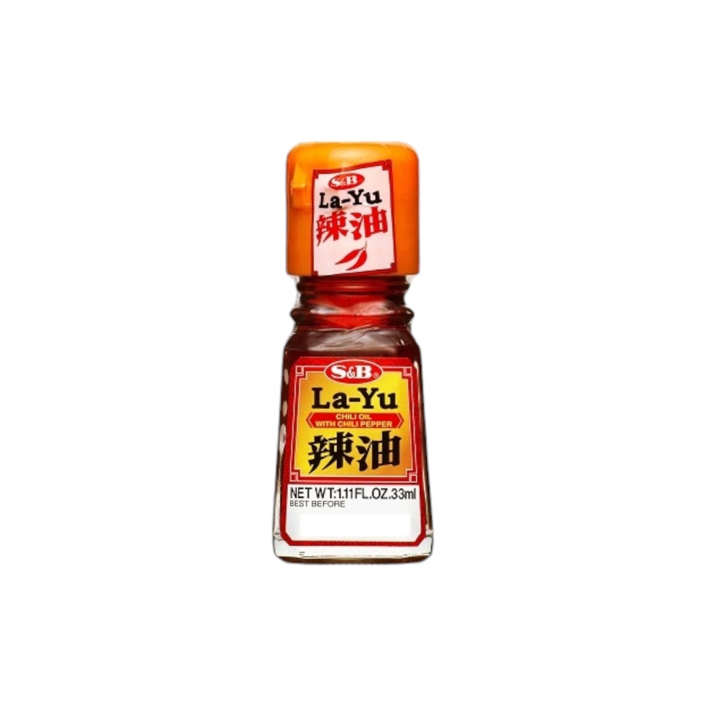 S&B La-Yu (Chili Oil) with Chili Pepper 33ml. (31g)