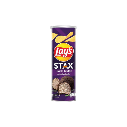 Lays Stax Black Truffle & Black Pepper Flavoured Potato Chips 104g