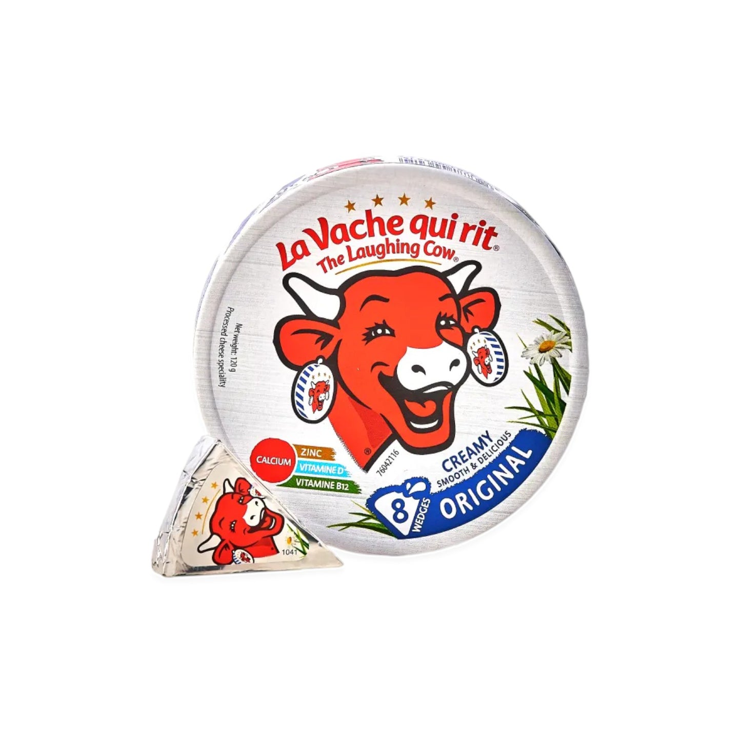 The Laughing Cow Creamy Original Spreadable Cheese Wedges.