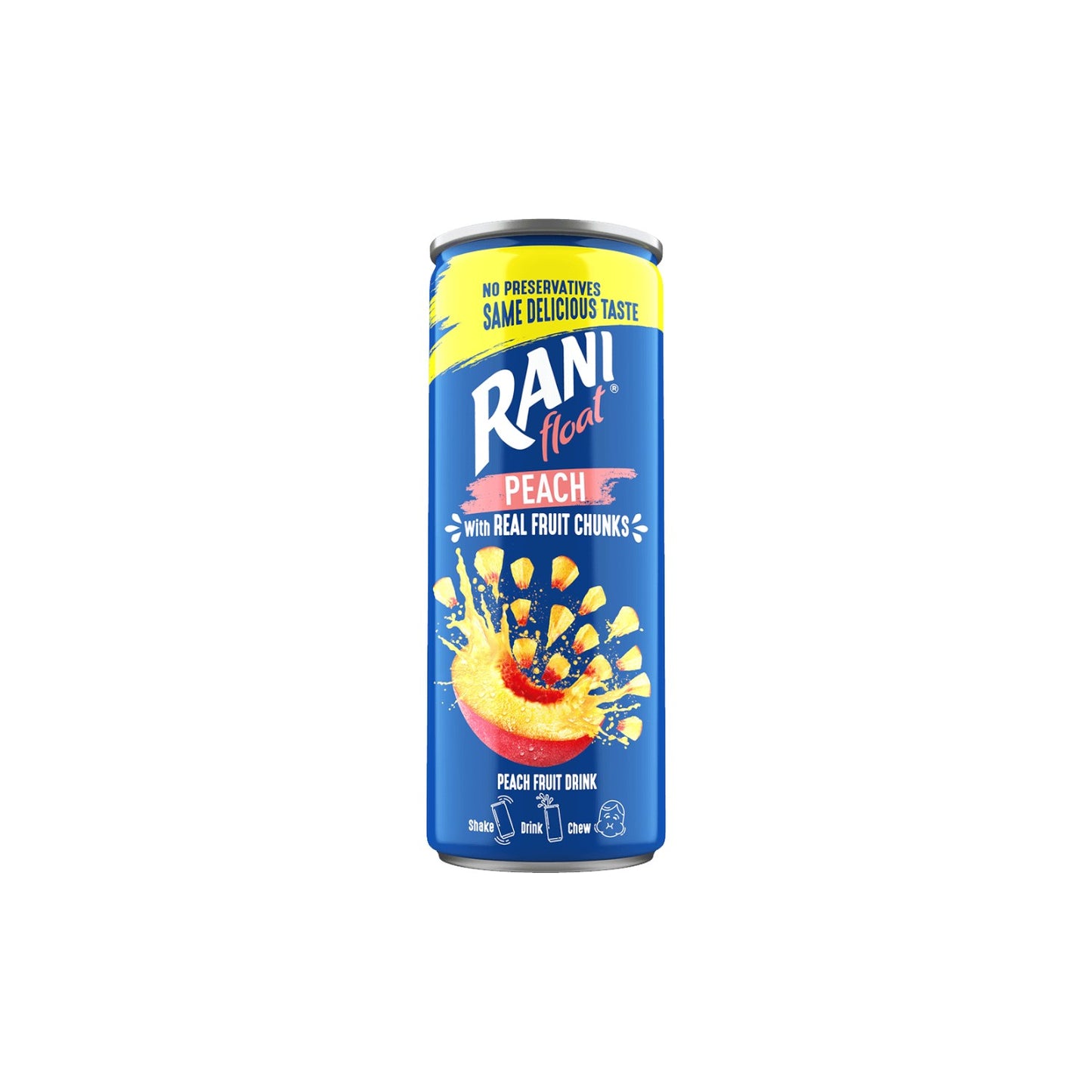 RANI Float Peach Fruit Juice. (With Real Fruit Chunks)