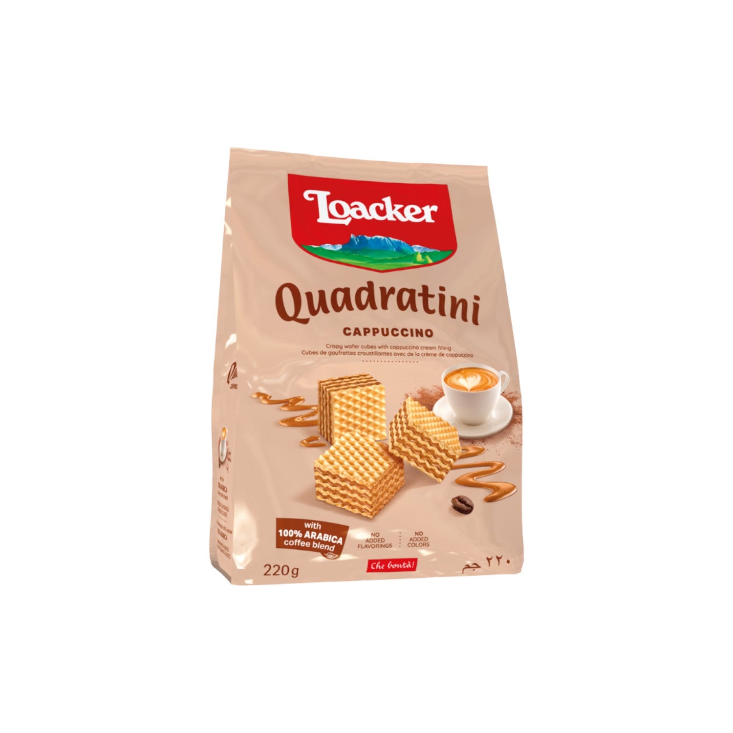 Loacker Cappucino Crispy Wafer 220g.