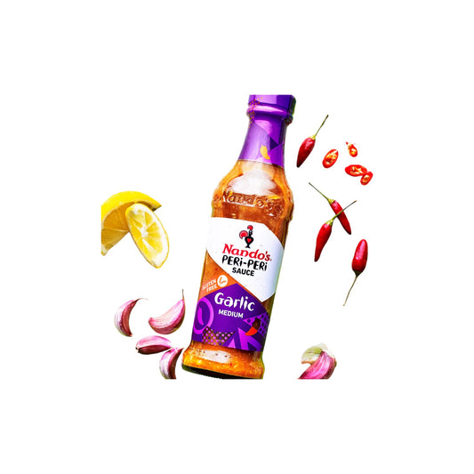 Nandos Garlic Medium PERi-PERi Sauce 250g.