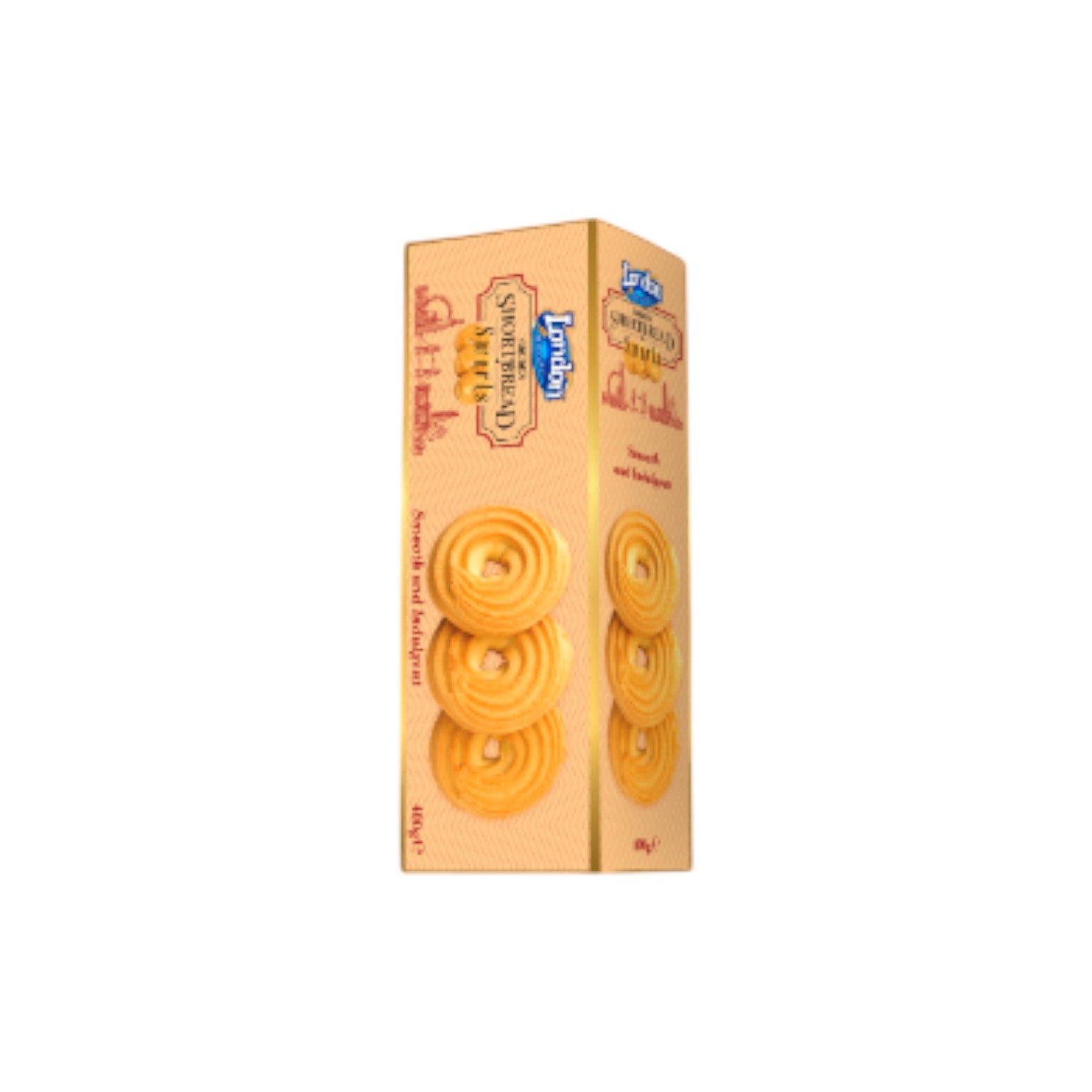 London Biscuits Golden Shortbread Swirls 400g