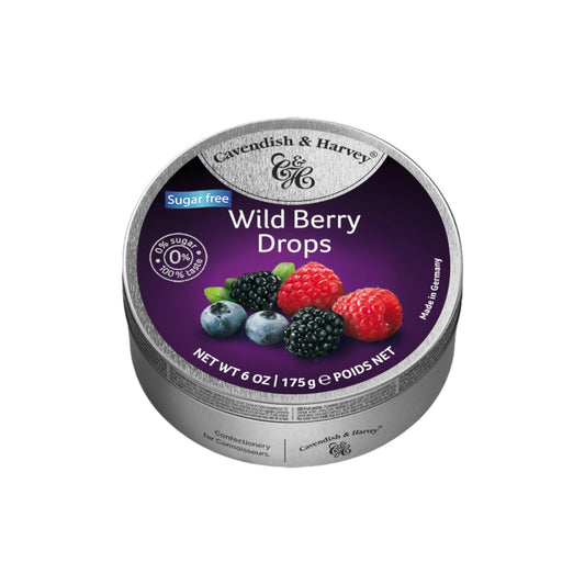 Cavendish & Harvey Sugar Free Wild Berry Drops, 175g.