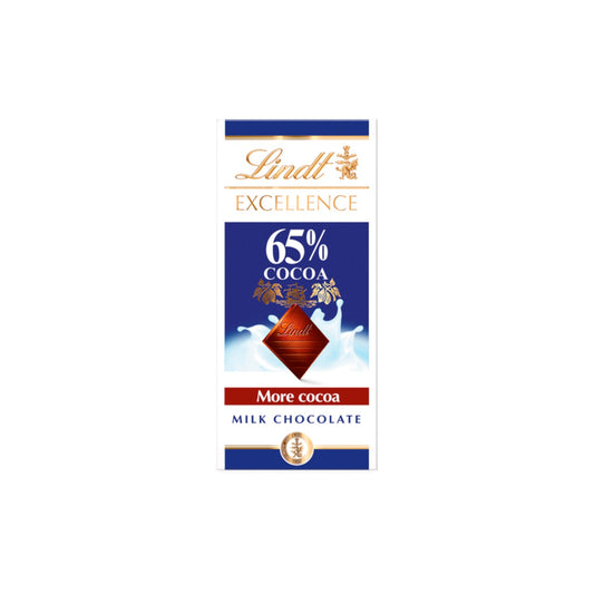 Lindt Excellence Milk 65% Bar 80g.