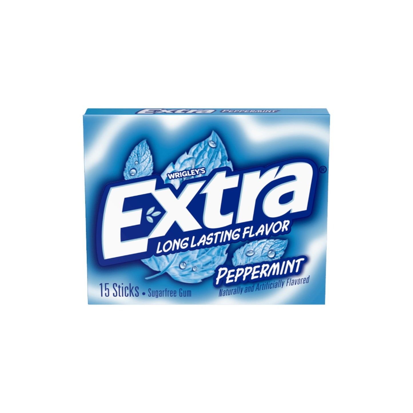 EXTRA Peppermint Sugar Free Chewing Gum. (15 Sticks)