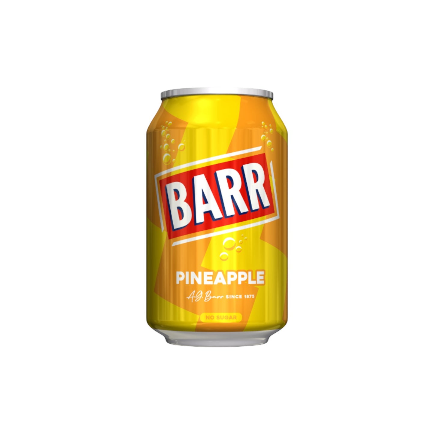 BARR Pineapple Soft Drink (No Sugar) 330ml.