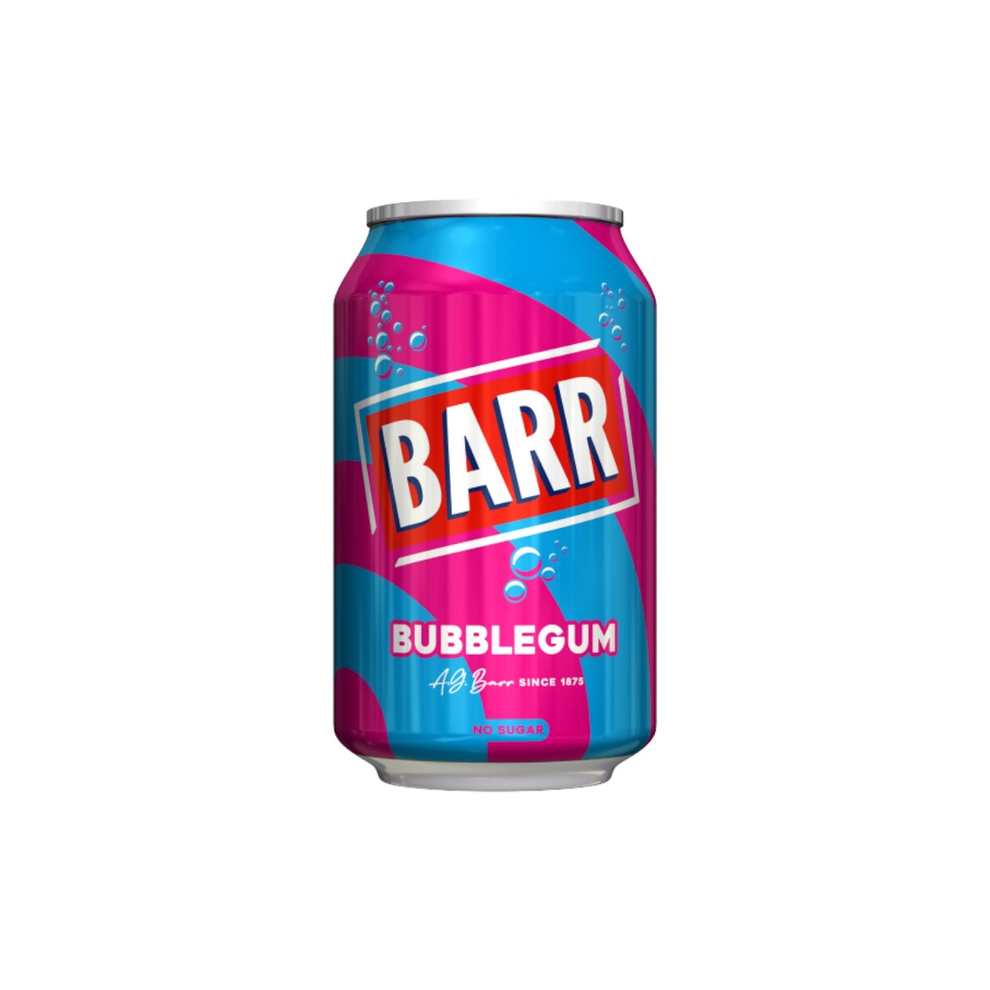 BARR Bubblegum Soft Drink (No Sugar) 330ml.