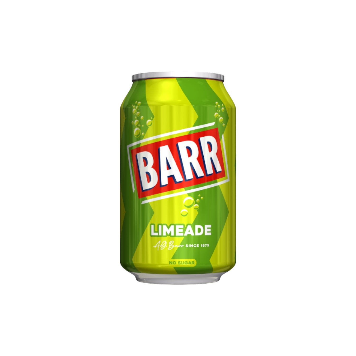 BARR Limeade Soft Drink (No Sugar) 330ml.