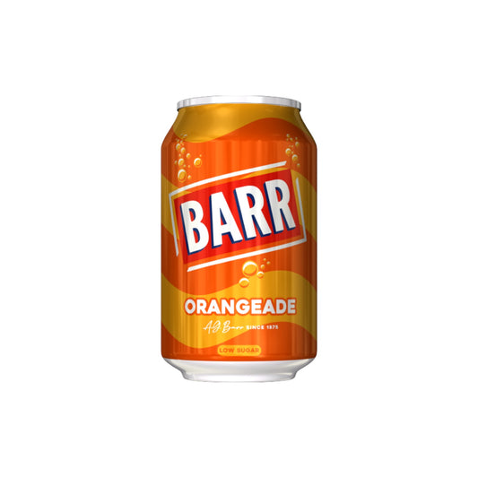 BARR Orangeade Soft Drink (Low Sugar) 330ml.