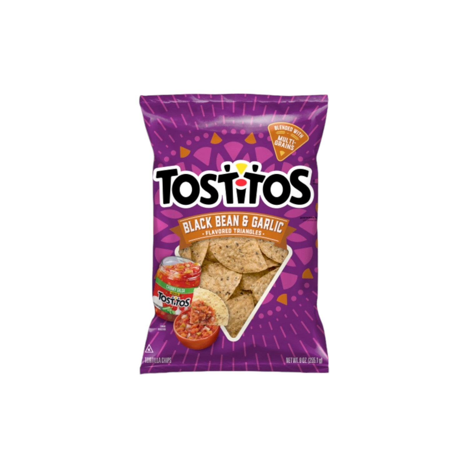 TOSTiTOS Black Bean & Garlic Tortilla Chips 283.5g.